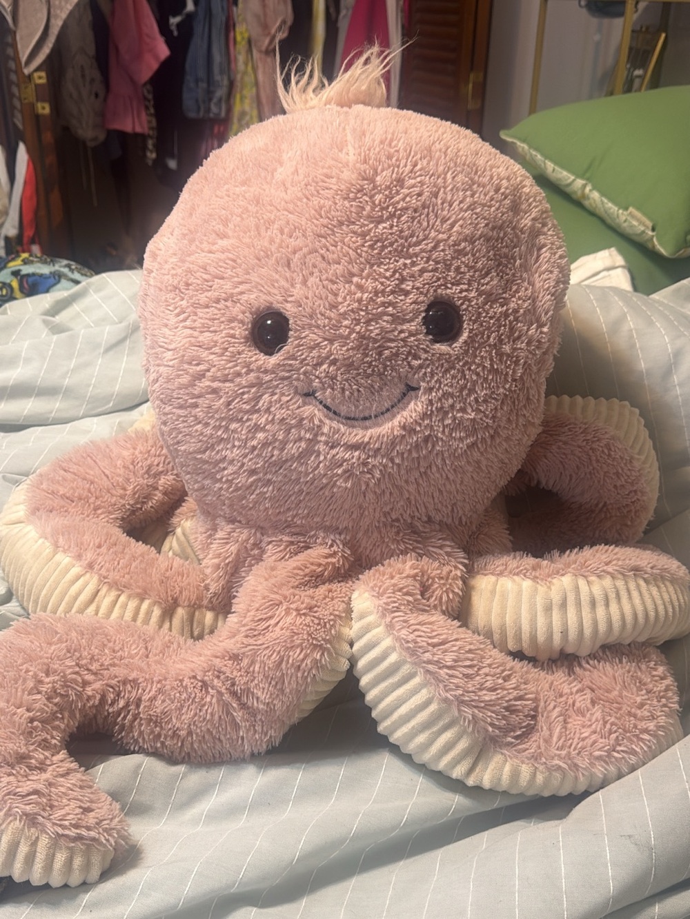 XL Plush Octopus Soft Toy - Pink